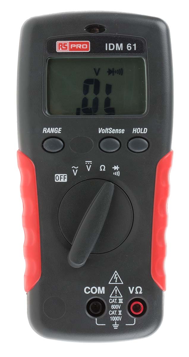 RS PRO IDM61 Handheld Digital Multimeter, 750V ac Max - UKAS Calibrated