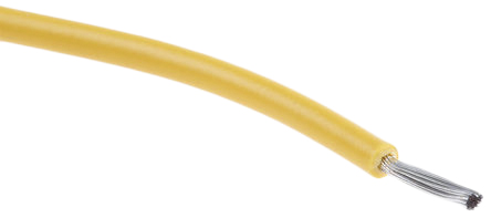 Alpha Wire Hook-up Wire PVC Series Yellow 0.33 mm² Hook Up Wire, 22 AWG, 7/0.25 mm, 30m, SR-PVC Insulation, 3251 YL005