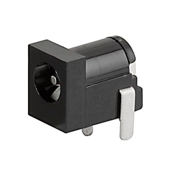 Schurter, 4840 DC Socket Rated At 2A, 12 VDC, Through Hole, length 14.5mm, Tin
