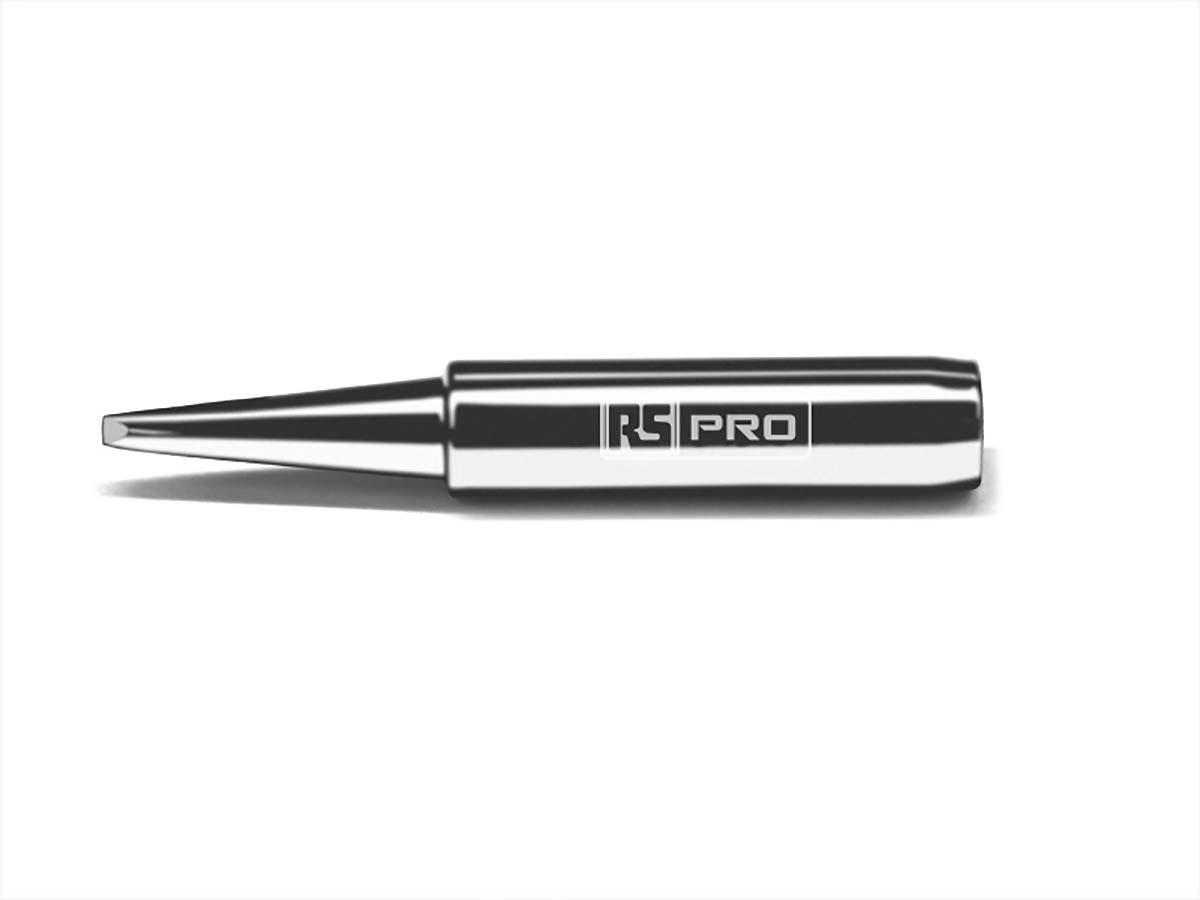 RS PRO 1.6 mm Straight Chisel Soldering Iron Tip for use with RS PRO Soldering Irons & Stations