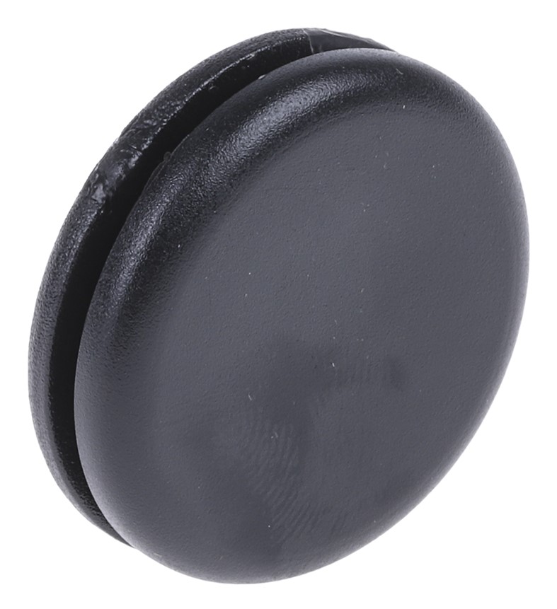 RS PRO Black PVC 20mm Cable Grommet for Maximum of 16mm Cable Dia.