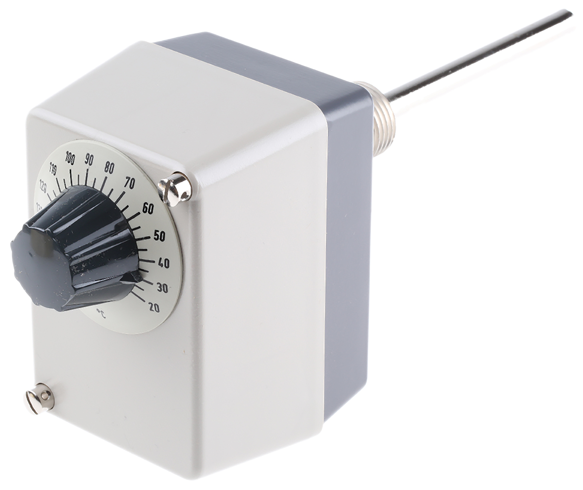 Jumo Capillary Thermostat, +150°C Max, NO/NC, Manual Reset, Surface Mount