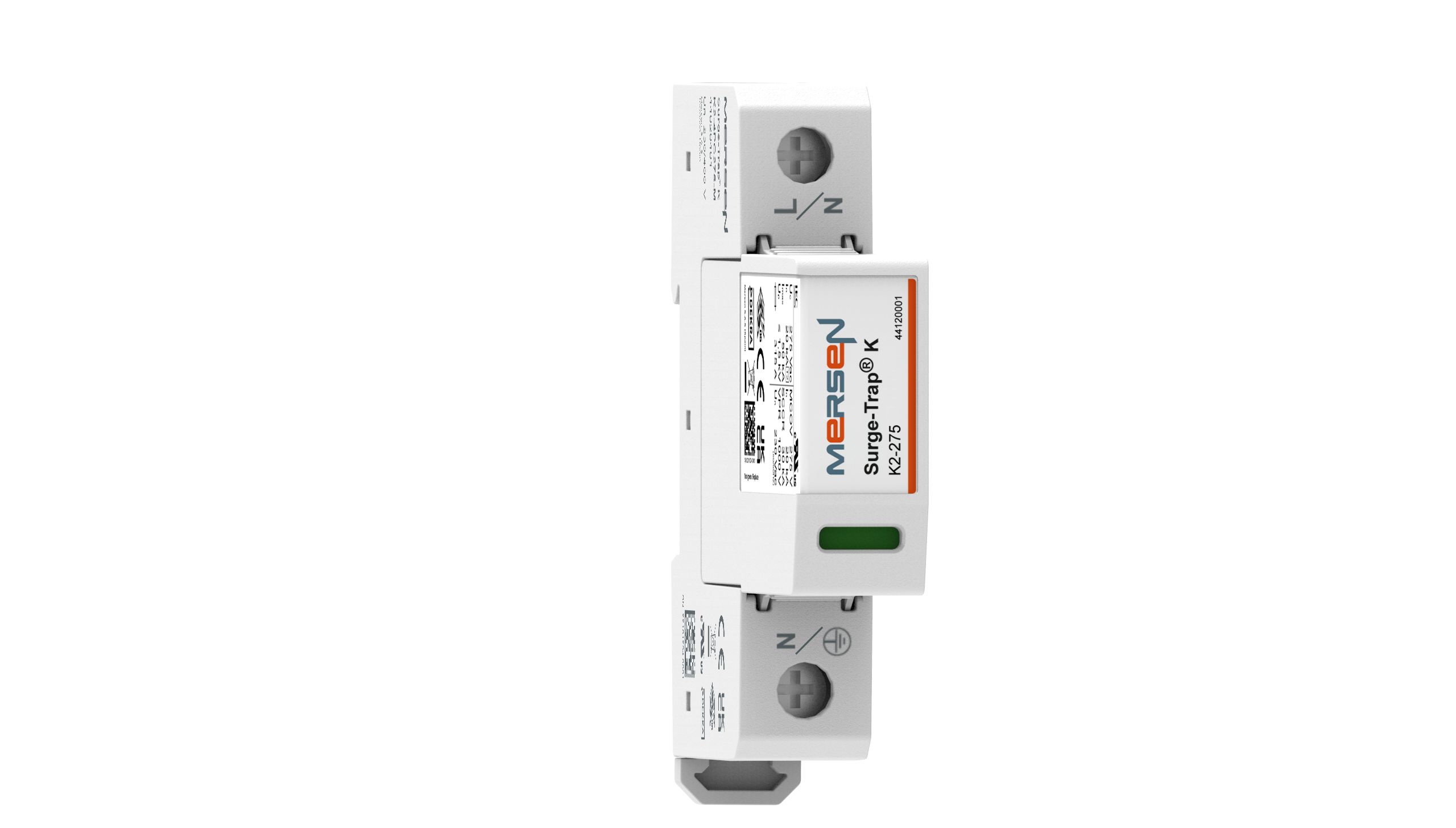 Mersen Surge Protector, 50kA, 1000V (Volts), DIN Rail Mount