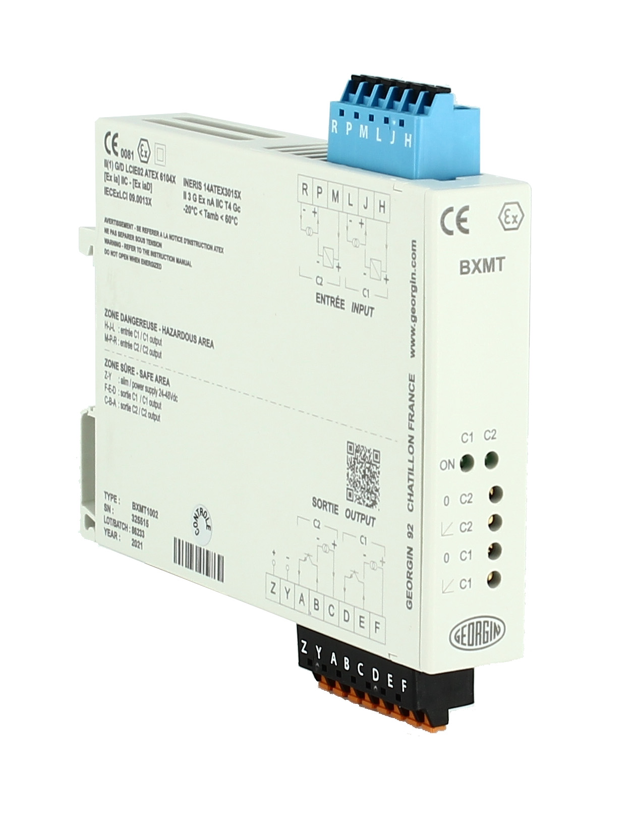 GEORGIN 2 Channel Intrinsic Security Power Supply, ATEX