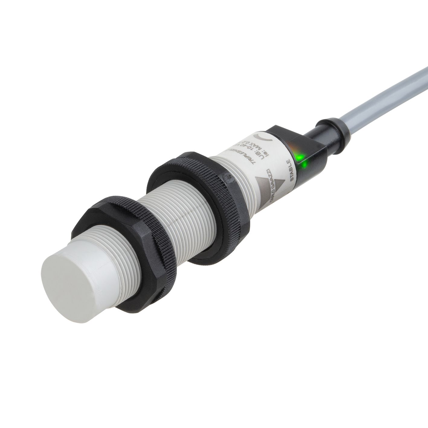 Carlo Gavazzi Capacitive Barrel Proximity Sensor, M12, 12 mm Detection, IO-Link NO/NC, 24 → 230 V ac/dc, 24