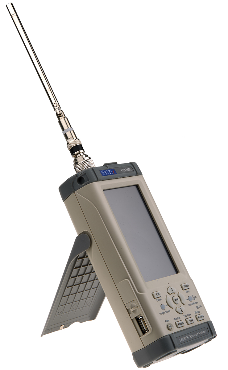 Aim-TTi PSA3605USC Handheld Spectrum Analyser, 10 MHz → 3.6 GHz