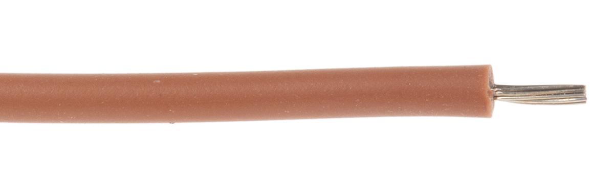 Lapp ÖLFLEX HEAT Series Brown 0.25 mm² Hook Up Wire, 24 AWG, 14/0.15 mm, 100m, Silicone Insulation, 47003