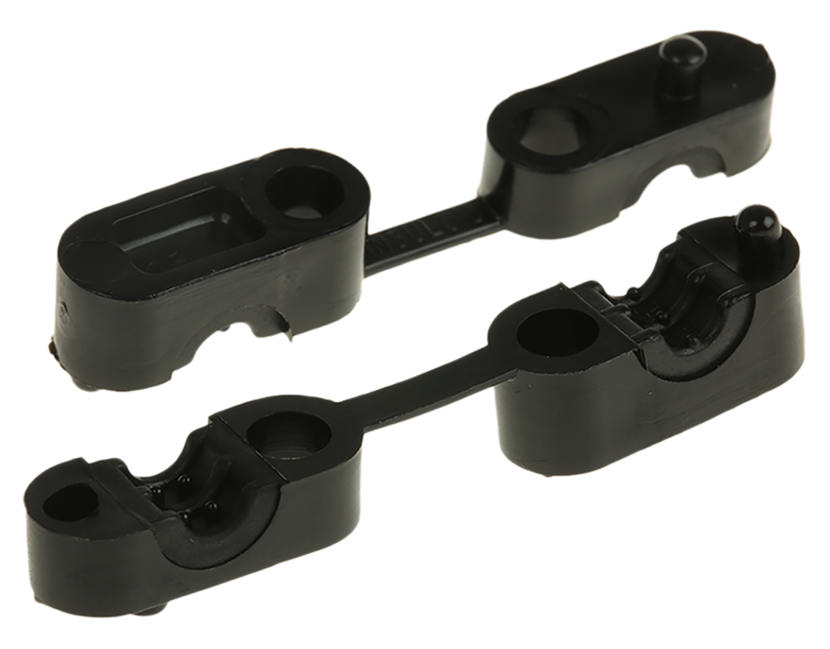 HellermannTyton Black Polyamide Cable clip, 5.7mm Max. Bundle