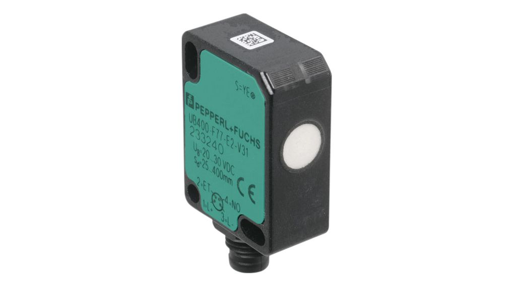 Pepperl + Fuchs Ultrasonic Proximity Sensor, 100 mm Detection, 30 V dc