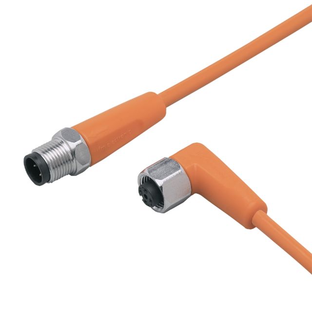 ifm electronic Male 1 way M12 to Female 1 way M12 Sensor Actuator Cable, 20 m