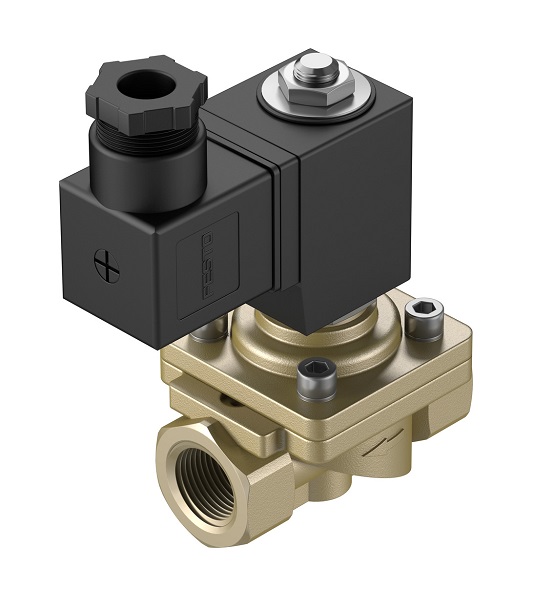 Festo 2/2 Solenoid Valve - Solenoid/Pilot G 1/2 VZWF Series 24V dc, 1492112