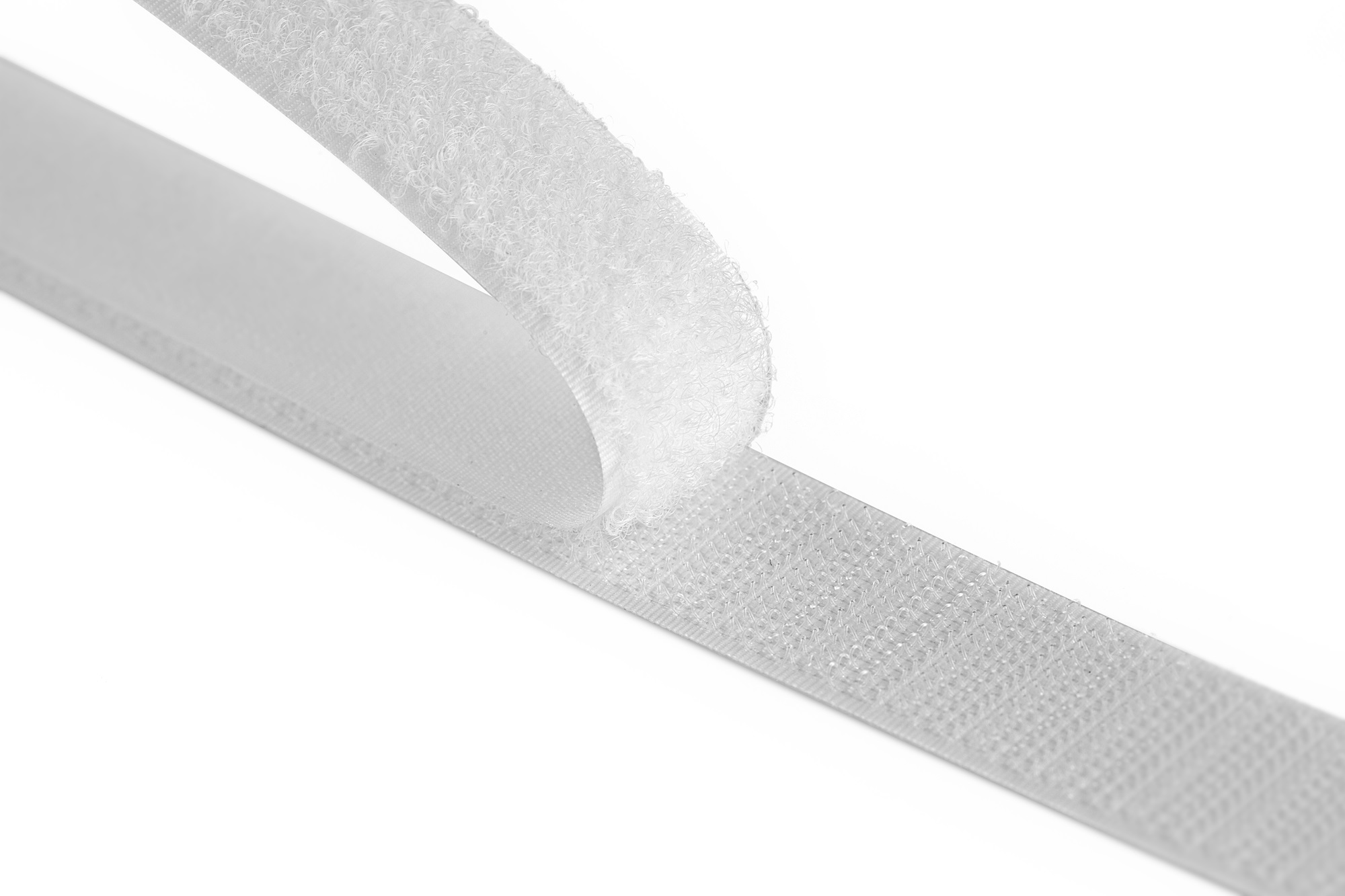 Velcro Adhesive White Hook & Loop Tape, 20mm x 25m