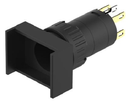 EAO Pushbutton Actuator for Use with Illuminated Pushbutton