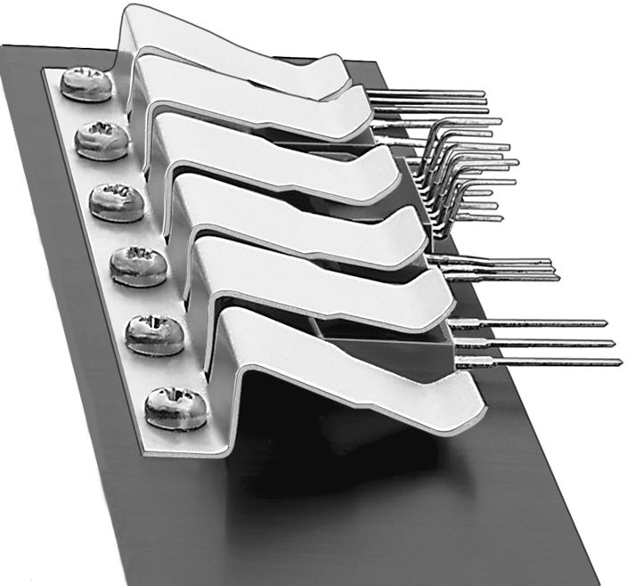 Fischer Elektronik Heatsink Retaining Spring for use with TO-218, TO-220, TO-247, TO-264
