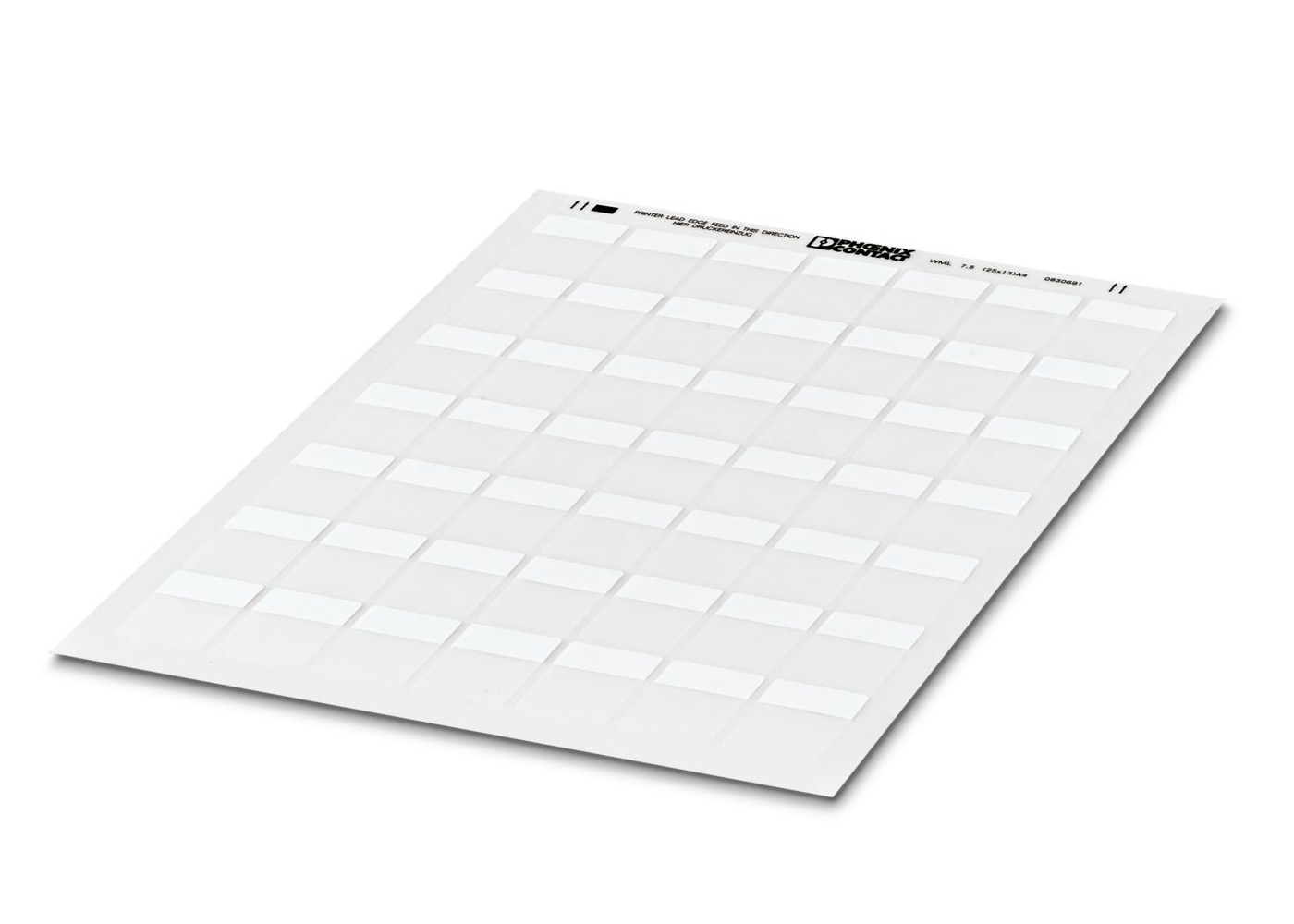 Phoenix Contact, 5 (25X13)A4, WML 7 Conductor Marking for use with Office Printing Systems