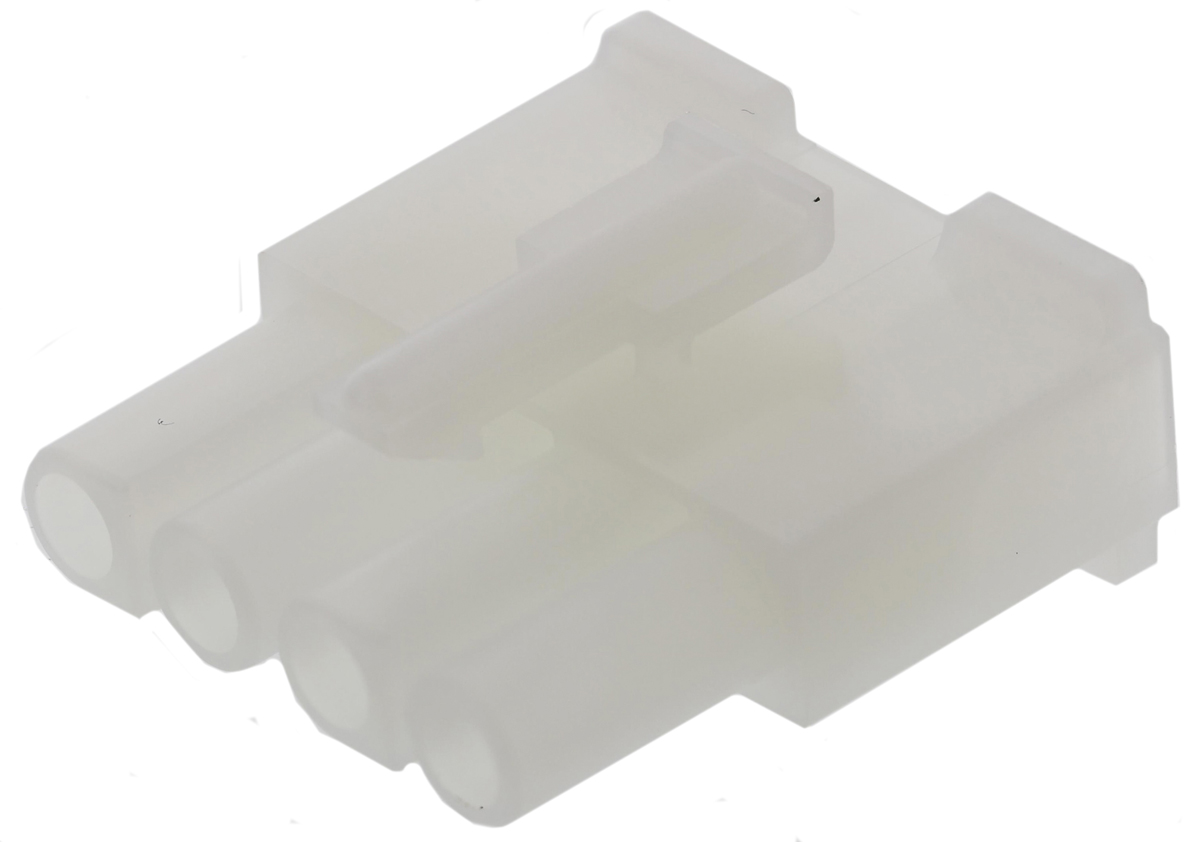Molex, STANDARD .093" Female Connector Housing, 6.7mm Pitch, 4 Way, 1 Row