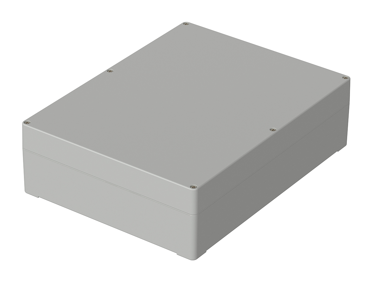 Bopla Euromas Series Light Grey ABS Enclosure, IP65, Light Grey Lid, 300 x 230 x 85mm