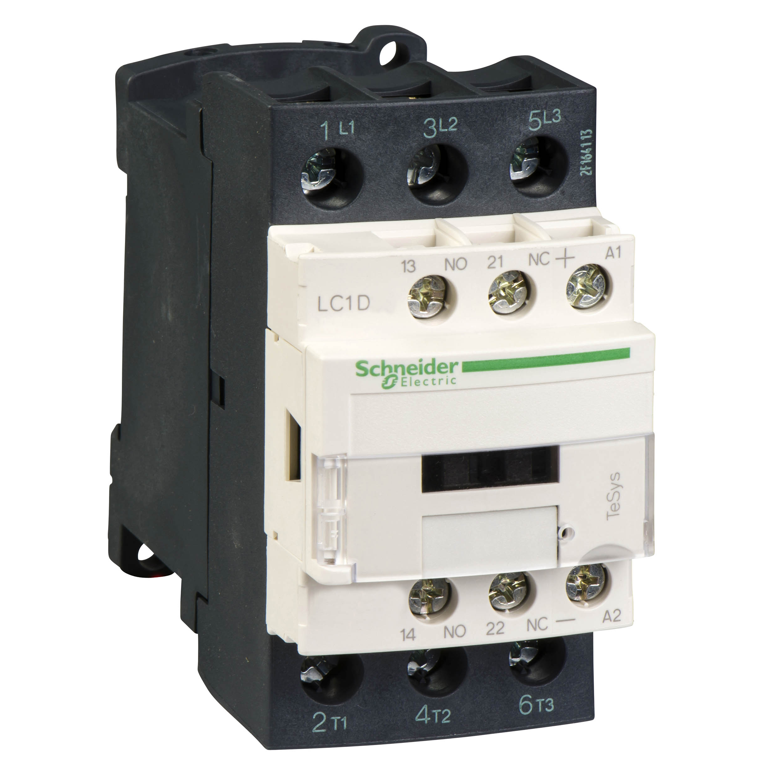 Schneider Electric TeSys D Contactor, 12 V dc Coil, 3-Pole, 38 A, 18.5 kW, 1NC + 1NO