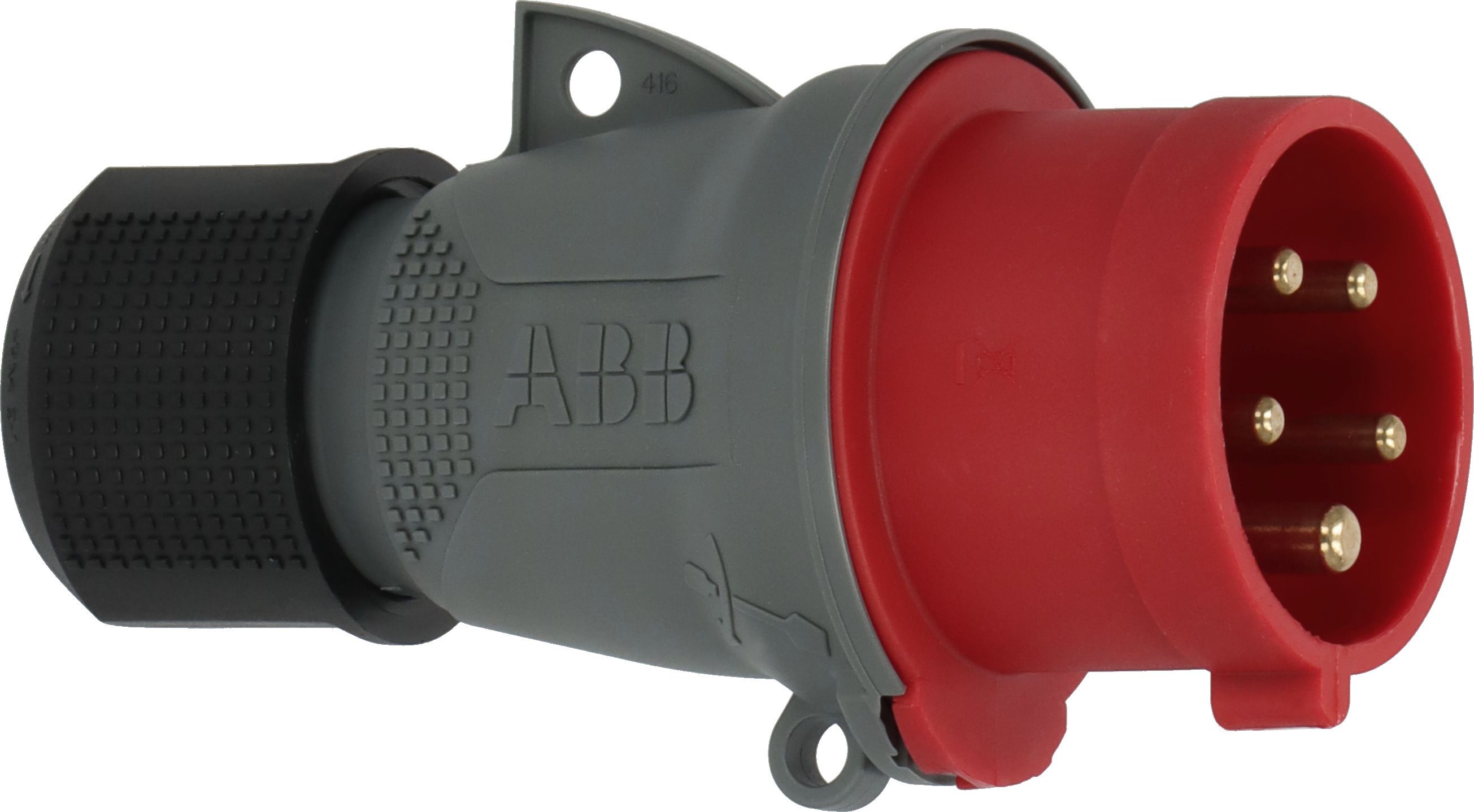 brennenstuhl, 1323 IP44 Red Cable Mount 3P+N+T Industrial Power Plug, Rated At 16A, 415 V