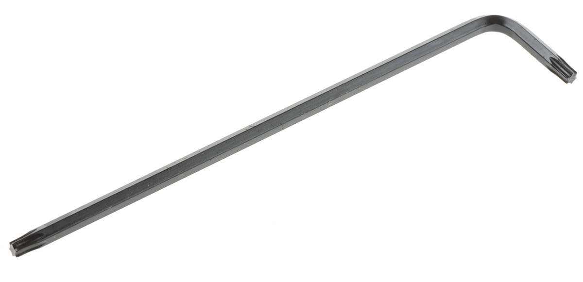 RS PRO 1-Piece Star Key, T9 Size, L Shape, Long Arm