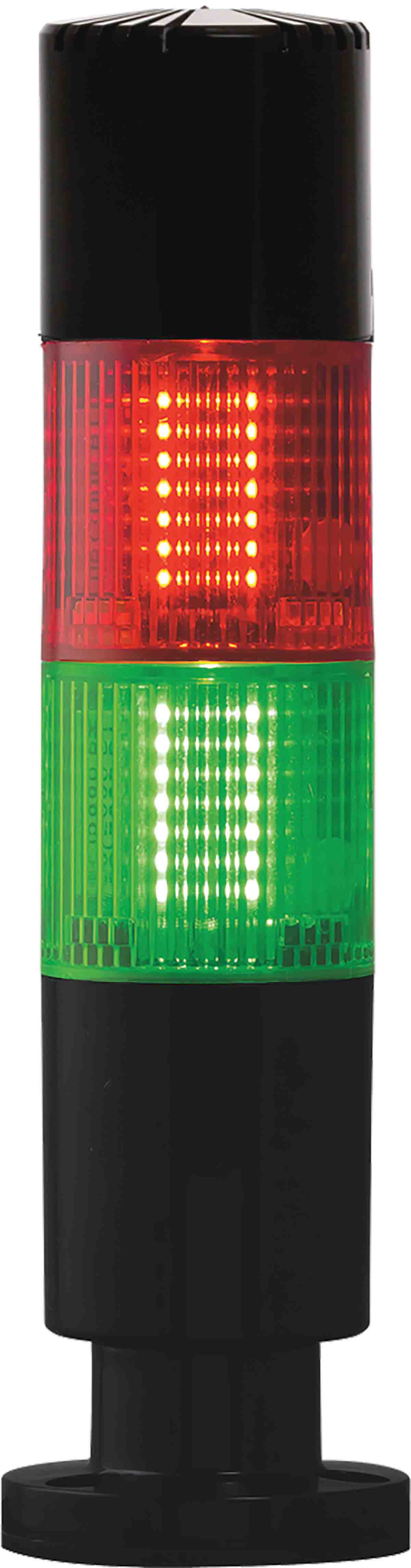 RS PRO Red/Green Buzzer Signal Tower, 2 Lights, 24 V, Screw Mount