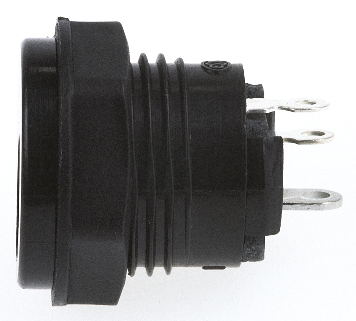 Schurter, JSBJ5 DC Socket Rated At 2.0A, 18.0 V, Panel Mount, length 18.2mm, Nickel, Silver