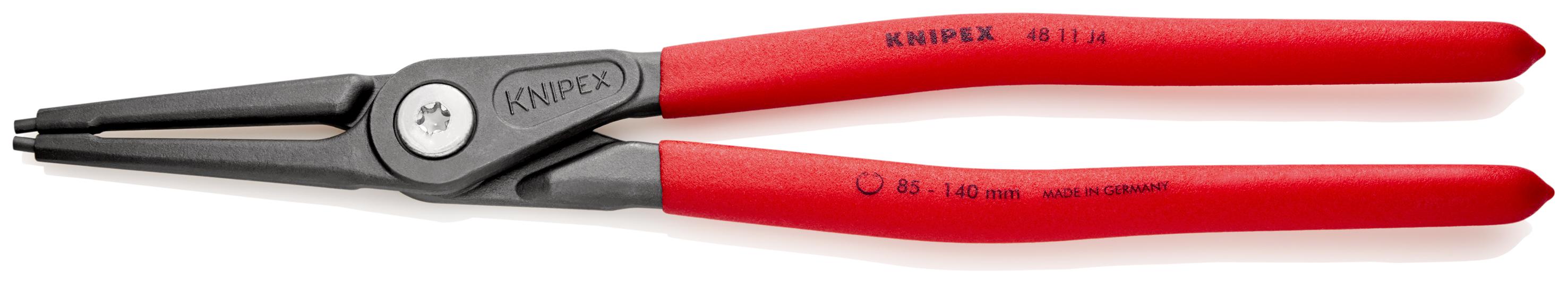 Knipex 48 11 J4 Circlip Pliers, 320 mm Overall, Straight Tip