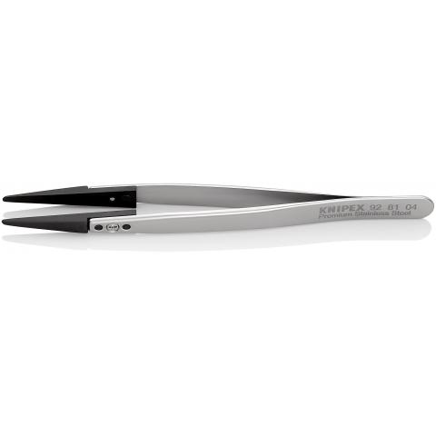 Knipex 130 mm, Stainless Steel, Carbon Fibre Reinforced Plastic, Smooth, ESD Tweezer