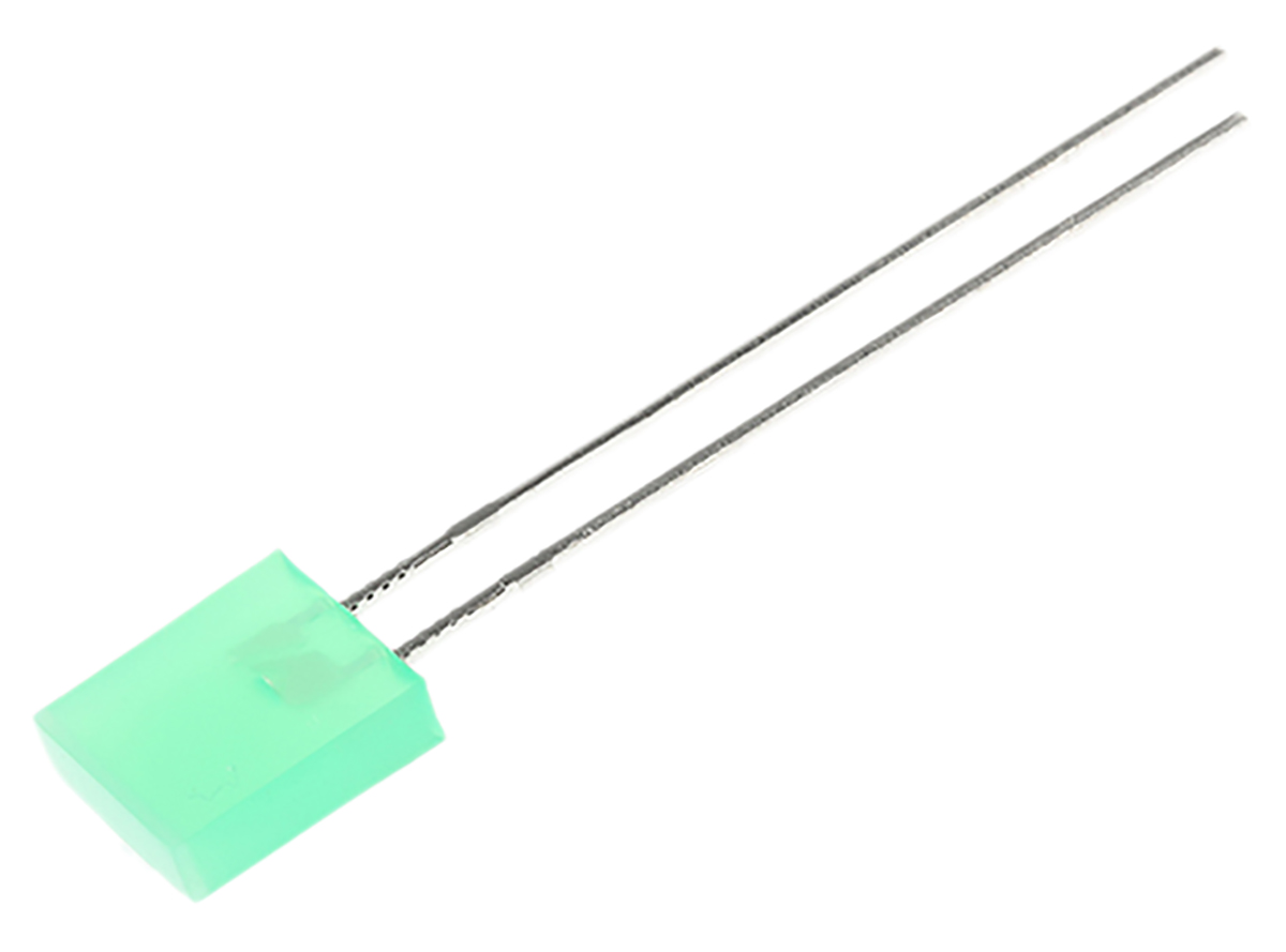 Kingbright2.5 V Green LED Rectangular Through Hole, L-153GDT