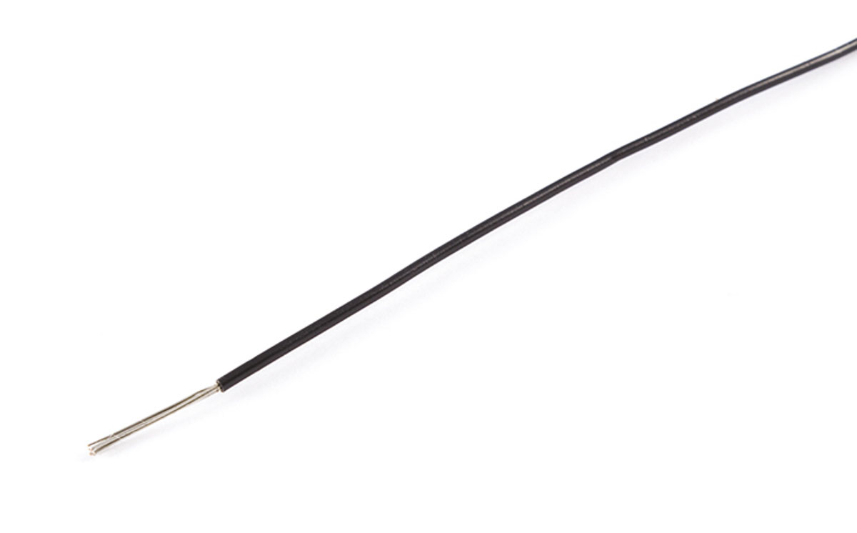 AXINDUS KY Series Black 0.93 mm² Hook Up Wire, 18 AWG, 19 x 0.25 mm, 100m, PVC Insulation, KY3007N