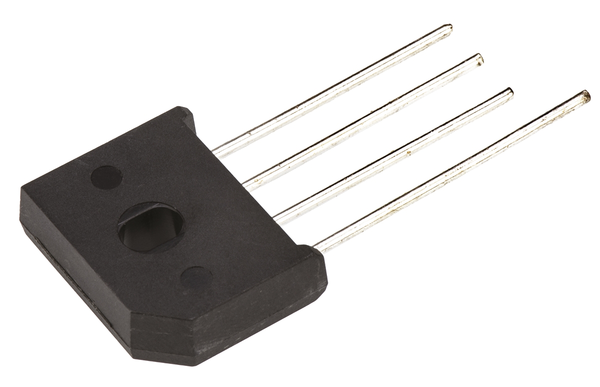 Vishay Bridge Rectifier, 6A, 200V, 4-Pin