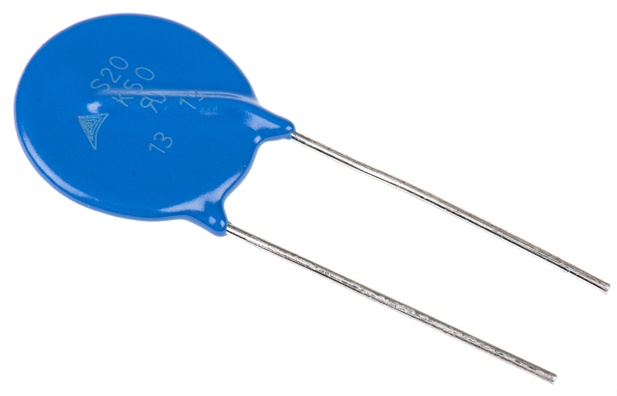 EPCOS, Standard Metal Oxide Varistor 3.8nF 100A, Clamping 135V, Varistor 82V