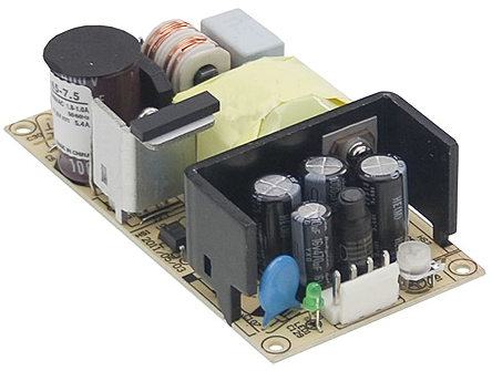 MEAN WELL Switching Power Supply, EPS-45S-12, 12V dc, 3.75A, 45W, 1 Output, 127 → 370 V dc, 90 → 264 V ac