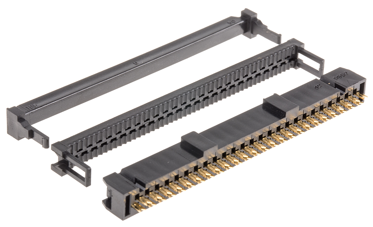 Hirose 50-Way IDC Connector Socket for Cable Mount, 2-Row