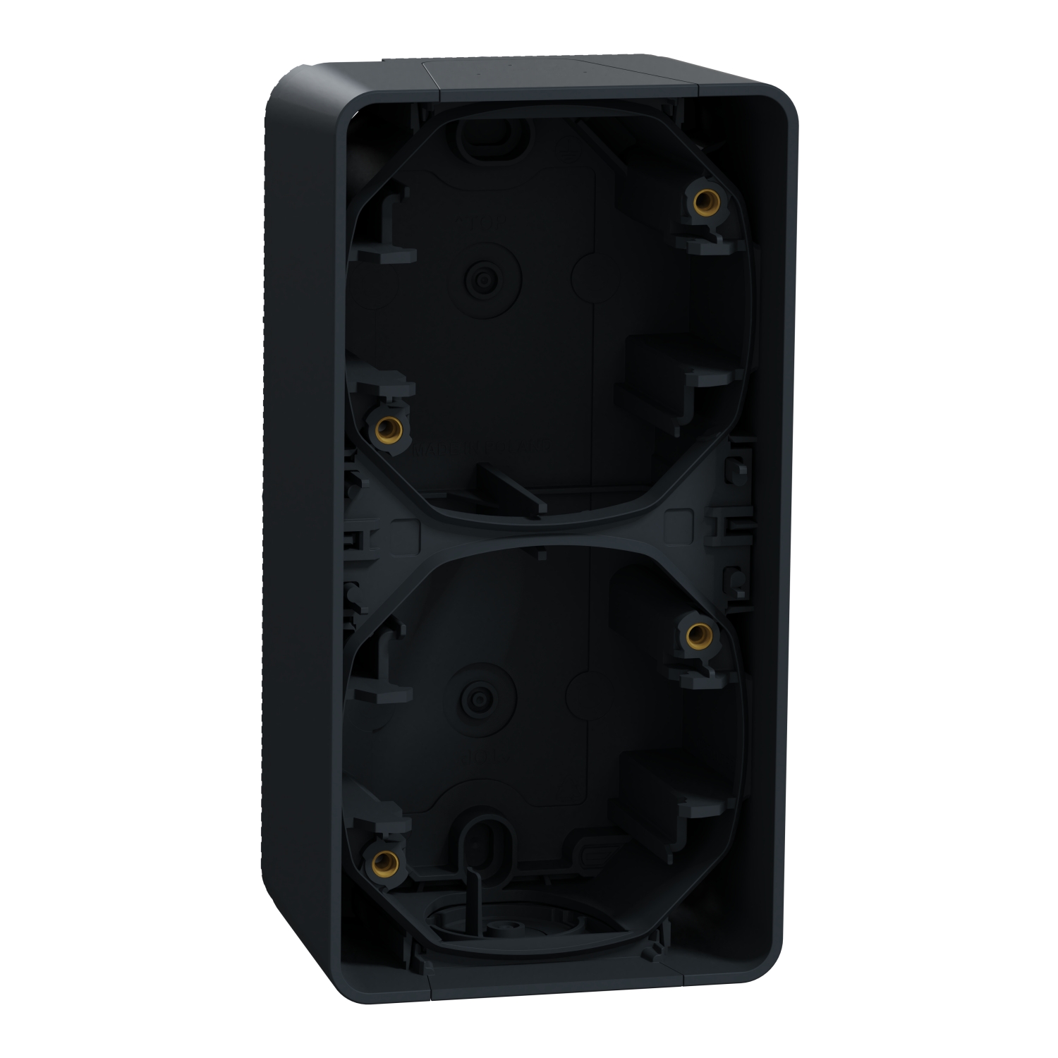 Schneider Electric Mureva Styl Grey PP Junction Box, IP55,  Surface Mount, 2 Gangs, 76 x 147 x 54mm