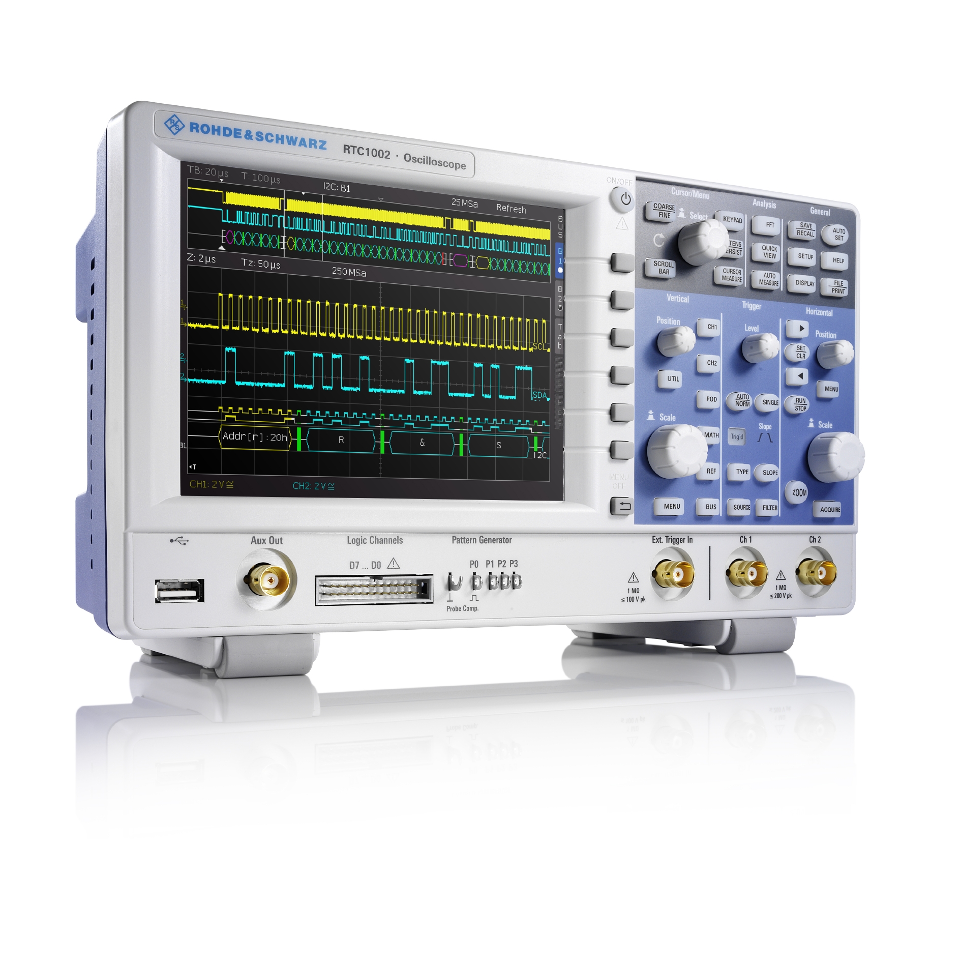 Rohde & Schwarz RTC-BNDL RTC1000 Series, 300MHz Bench Oscilloscope Bundle, 2 Analogue Channels - RS Calibrated
