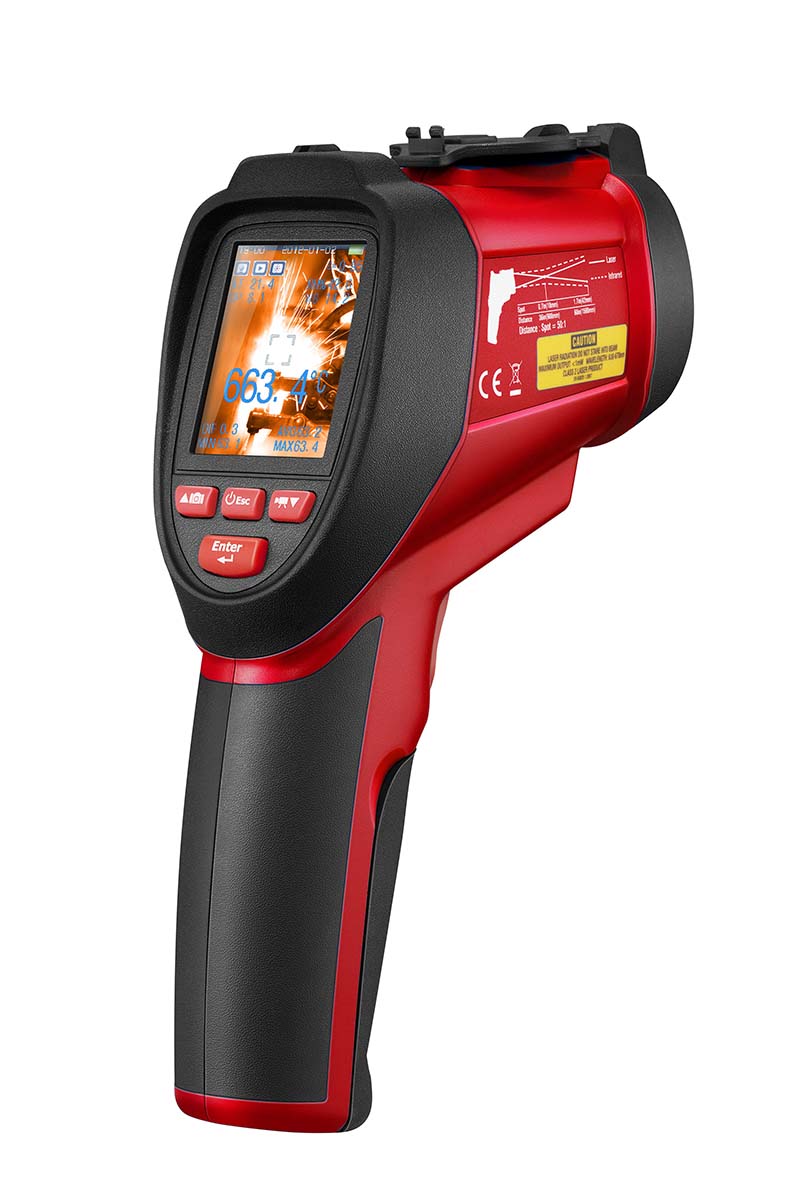 RS PRO RS-9862S Infrared Thermometer, -50°C Min, +2200°C Max, ±0.5 °C Accuracy, °C and °F Measurements