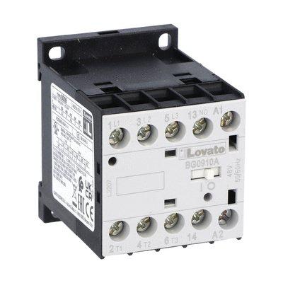 Lovato BG09 Contactor, 230 V Coil, 3-Pole, 9 A, 5 kW, 1NO, 690 V