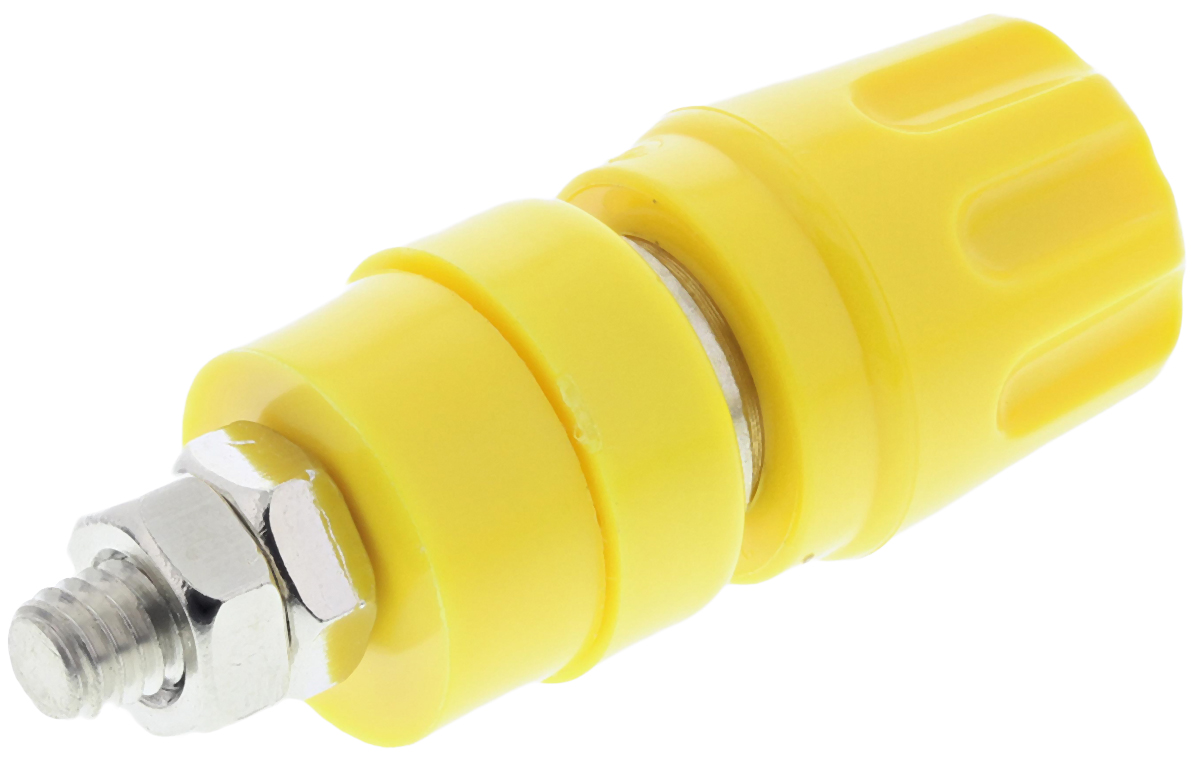 Hirschmann Test & Measurement Yellow Female Banana Plug - Screw, 60V dc