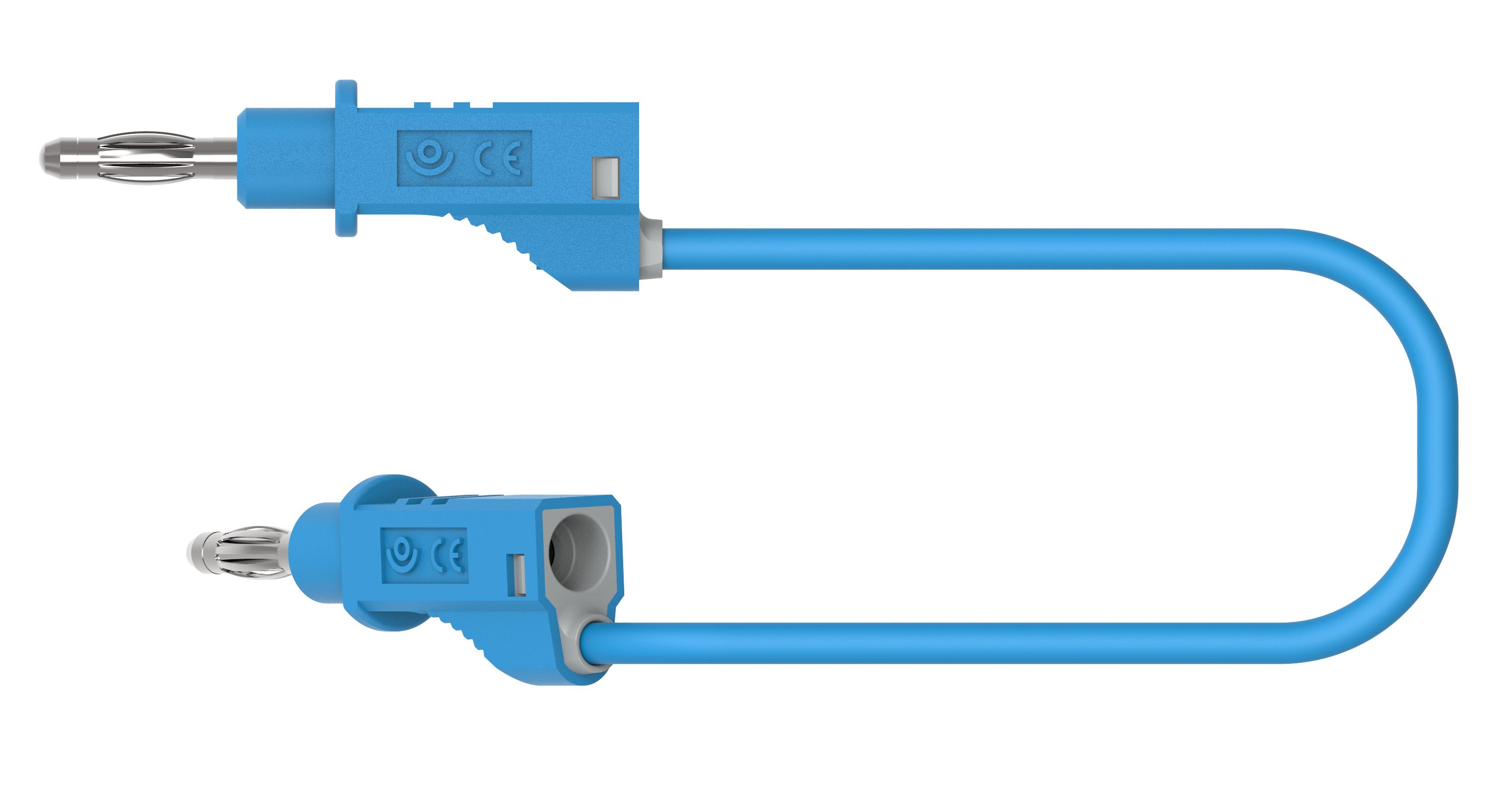 Electro PJP Plug, 12A, 30/60V ac/dc, Blue, 100mm Lead Length
