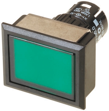 EAO Green Latching Push Button Head, IP65