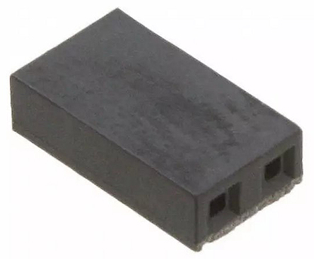 Molex, C-Grid Shunt Female Straight Black Open Top 2 Way 1 Row 2.54mm Pitch