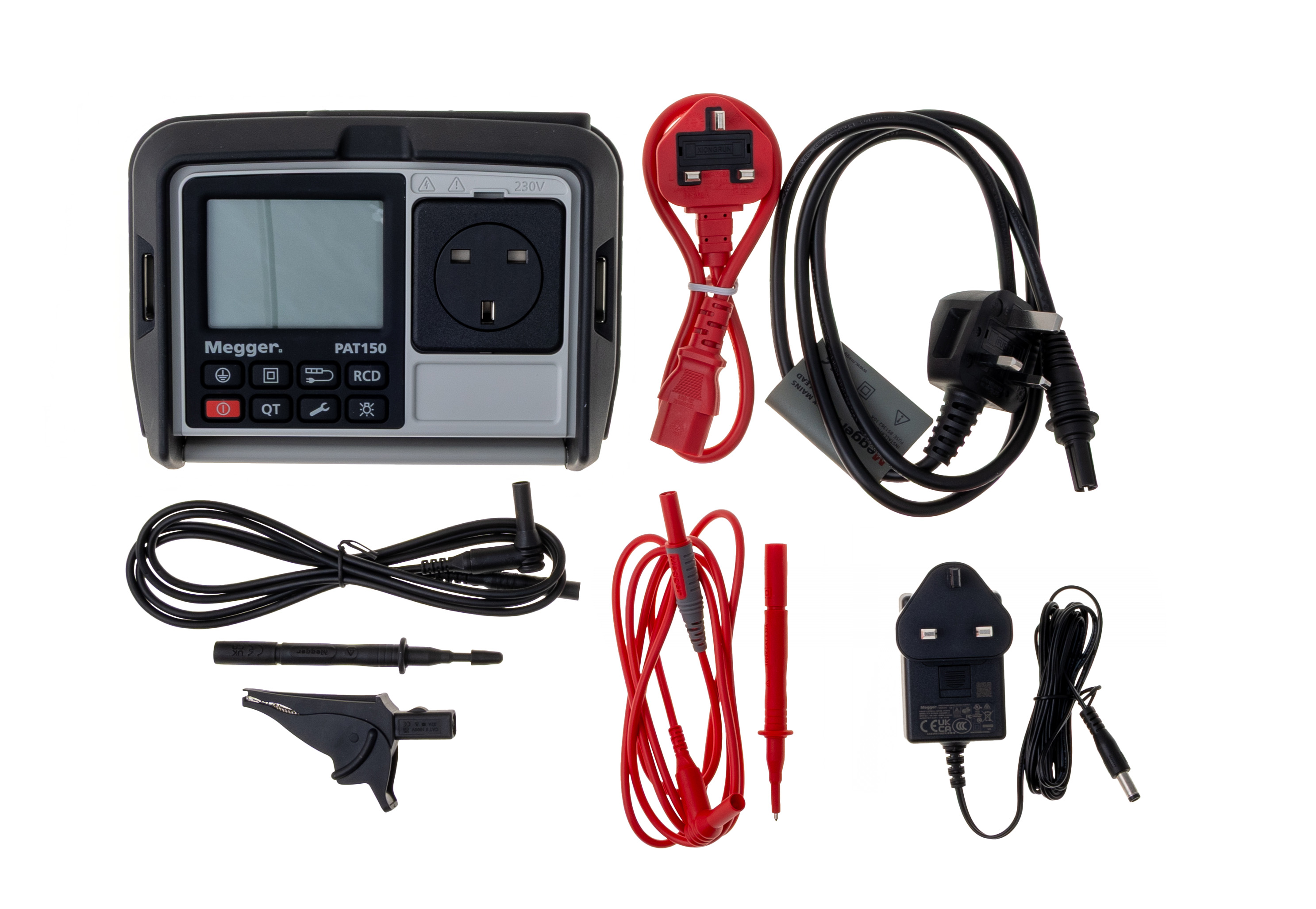 Megger PAT150R-UK PAT Tester, Class I, Class II Test Type