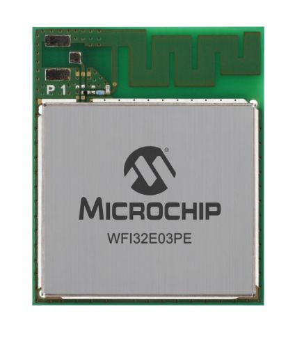 Microchip WFI32E03PE-I 3 → 3.6V WiFi Module, 802.11b/g/n I2C, SPI, UART, USB