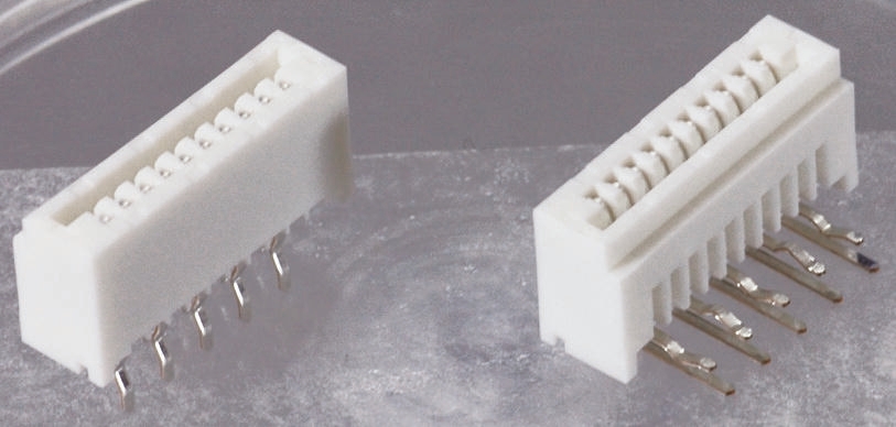 JST 1.25mm Pitch 20 Way Right Angle Female FPC Connector, LIF Bottom Contact