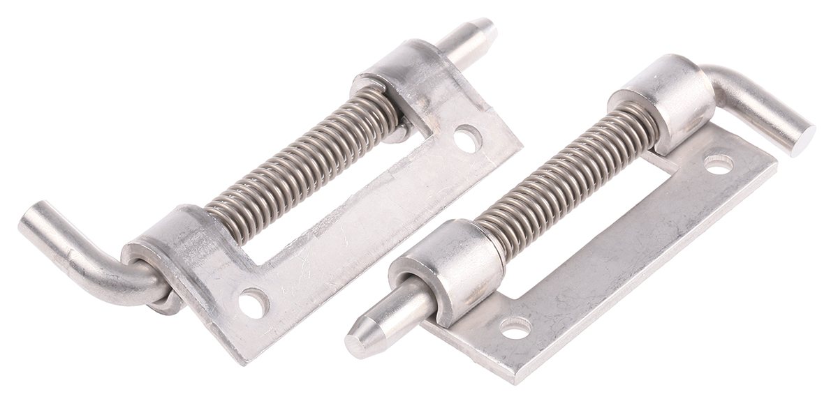 Pinet Stainless Steel Latch Hinge, Bolt-on Fixing, 82mm x 18.2mm x 3mm