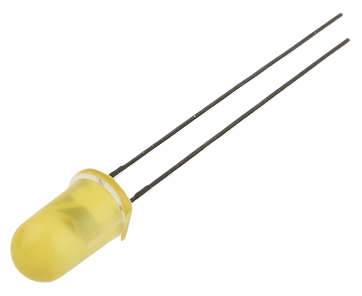 Broadcom2.5 V Yellow LED 5mm Through Hole, HLMP-4719