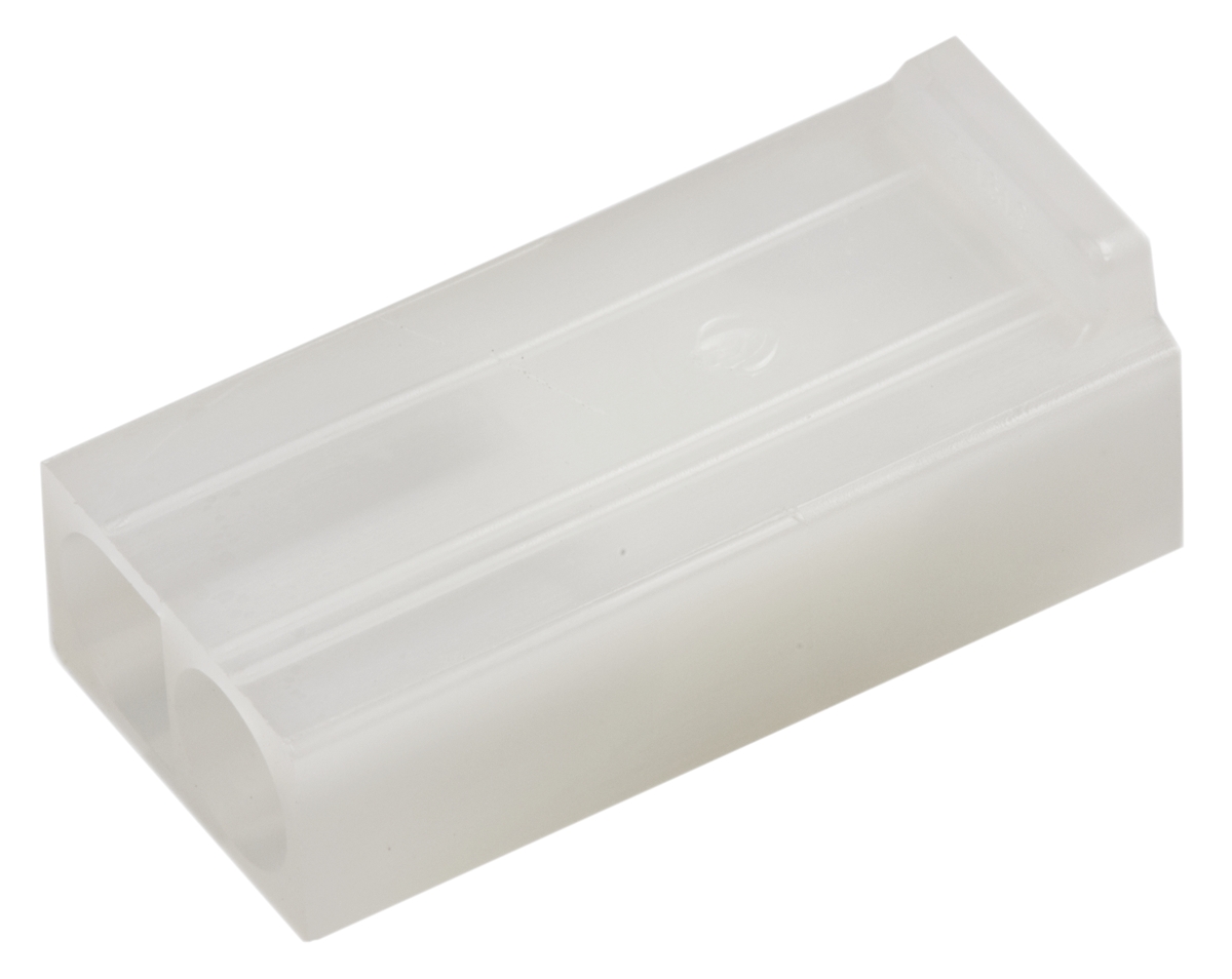 Molex, STANDARD .093" Male Connector Housing, 6.7mm Pitch, 2 Way, 1 Row