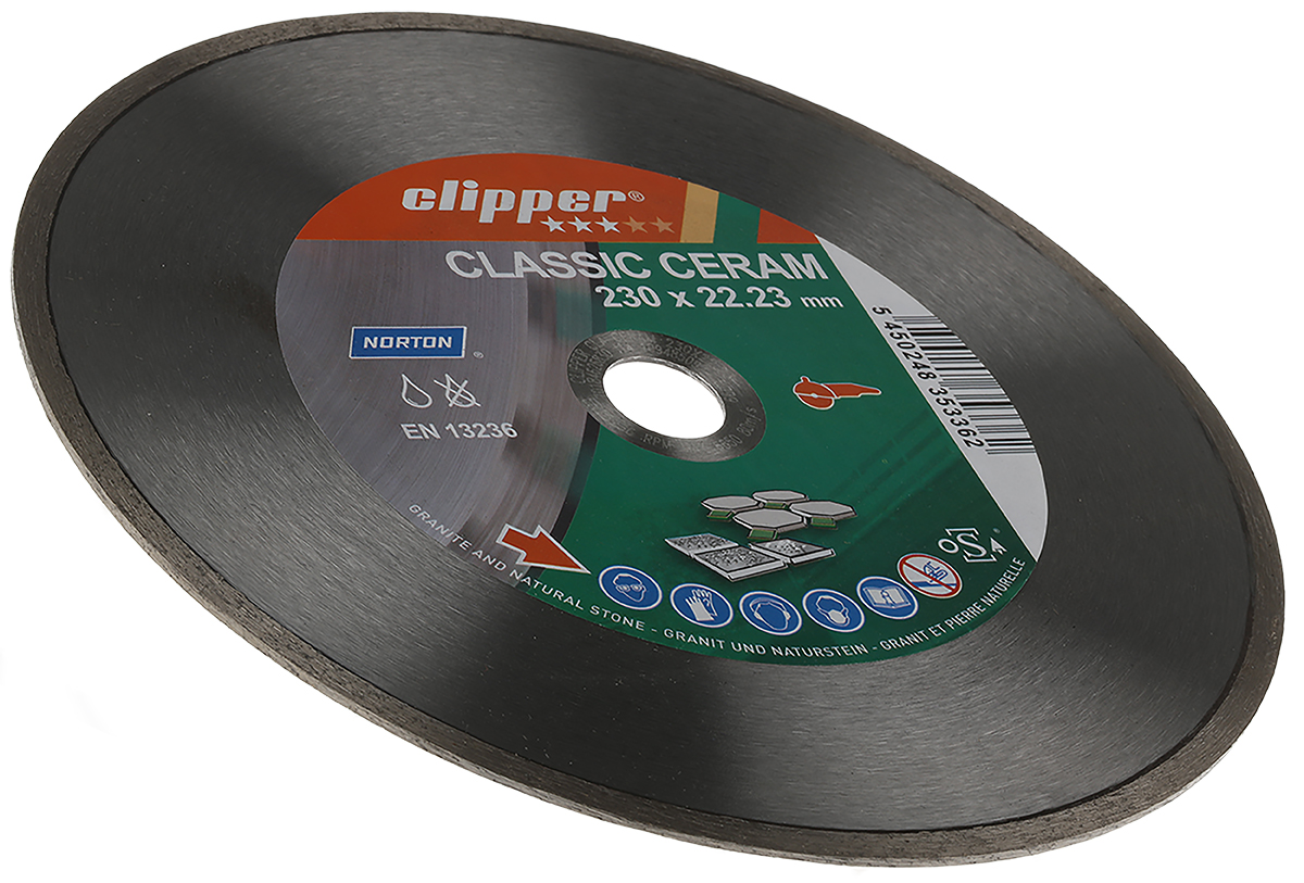 Norton Ceramic Cutting Disc, 230mm x 1.2mm Thick, 1 in pack
