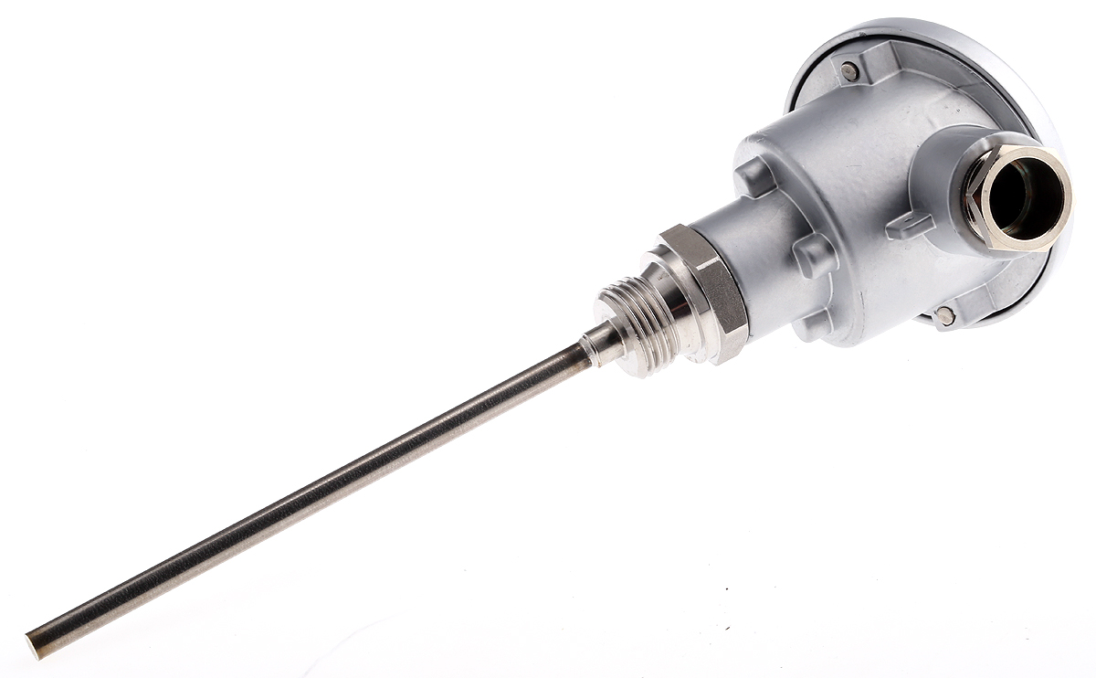 Jumo PT100 Temperature Sensor, 6mm Dia, 150mm Long, +200°C Max